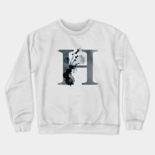 Floral Monogram H Dark Herbs And Flora Crewneck Sweatshirt